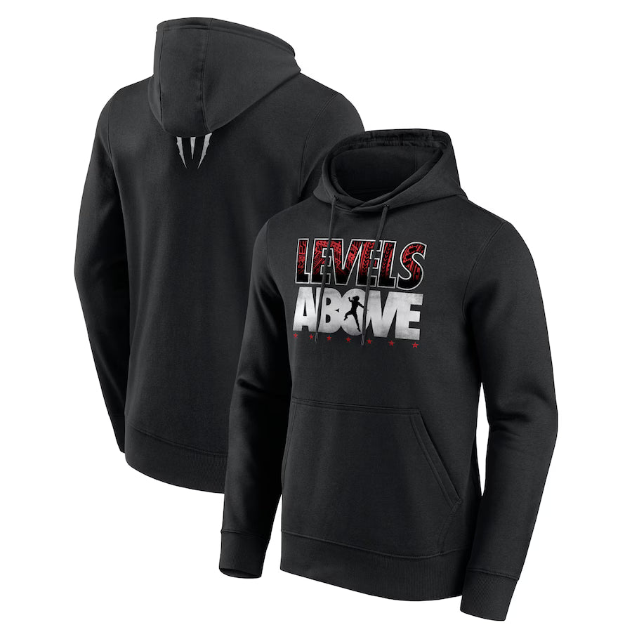 Roman Reigns Levels Above black hoodie WWE Tribal Chief pullover